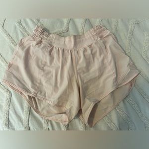 Lululemon shorts size 8. Light pink color